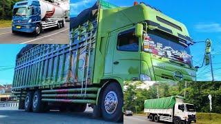 MELINTAS ROMBONGAN TRUCK HINO 500  VIRAL DI TIKTOK FUSO OREN 220PS TELOLET BASURI 