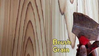 Teak Wood Graining Technique with Brush || Danish Paint & Tech