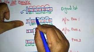 Bubble sort Example | Exchange Sort | Data Structures | Lec-59 | Bhanu Priya