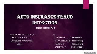 Auto Insurance Fraud Detection