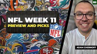 NFL Week 11 Picks and Game Previews 2024 with Adam Chernoff