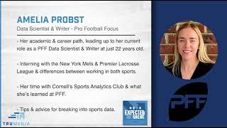 Expected Value: Amelia Probst - Data Scientist & Writer, Pro Football Focus