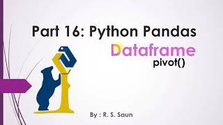 15: python pandas- pivot and  sort