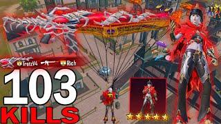 103 KILLS! IN 3 MATCHES FASTEST GAMEPLAY With FULL NEW OUTFITSAMSUNG,A7,A8,J2,J3,J4,J5,J6,J7,XS