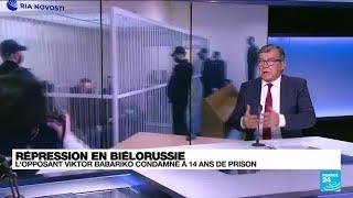 En Biélorussie, un tribunal a condamné Viktor Babariko à 14 ans de prison