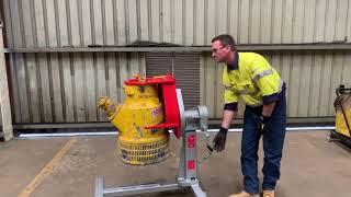 Pump rotator to avoid manual handling hazards