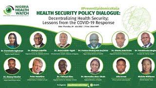 HEALTH SECURITY POLICY DIALOGUE | NIGERIA HEALTH WATCH