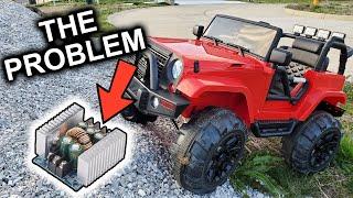 Milwaukee Powered Jeep Troubleshooting - Voltage Dropoff Solved!