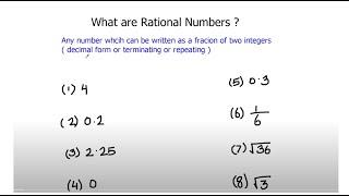 What are rational numbers /Rational Numbers /Examples of Rational Number /Rational Number Explained