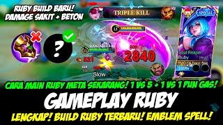 CARA MAIN RUBY ITEM TERBARUCOMBO RUBY TERKUAT & BUILD RUBY TERSAKIT 2024GAMEPLAY RUBY TOP GLOBAL