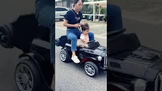 With the parent-child electric car, the child will no longer have to travel a long distance #shorts