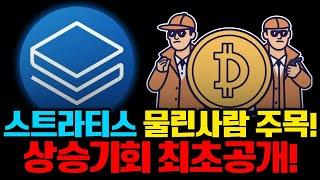 [스트라티스 코인] 스트라티스 물린사람들 주목하세요! 상승기회 최초공개!