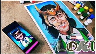 Drawing Loki | Tom Huddleston_2021|Speed Drawing | Sourabh Nishad Arts