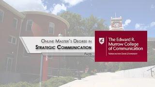 WSU Online MA in Strategic Communication - Facts