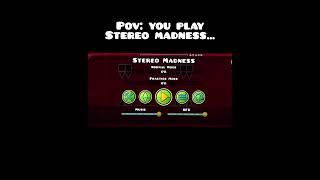 POV: You play Stereo madness #geometrydash #gdupdate #geometrydash22 #gd #gaming #games #gd2025