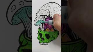 Drawing A Shroom Skull