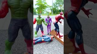 Hulk vs Spiderman, Captain Wonder Woman | No or Yes #spiderman #spiderman #marvel #gta #fun
