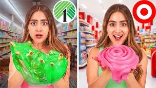 DOLLAR TREE VS TARGET SLIME CHALLENGE