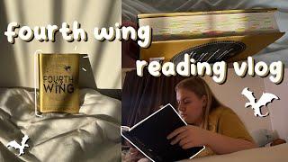 i finally caved read fourth wing | reading vlog (spoilers at the end)