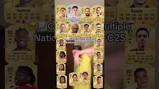 Cards with multiple nationalities on eafc25 with Haaland,Dybala and Cole Palmer