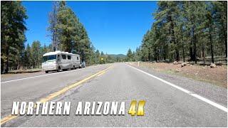 Driving from Flagstaff, AZ to Tusayan, AZ | 4K60 | Grand Canyon & Northern Arizona