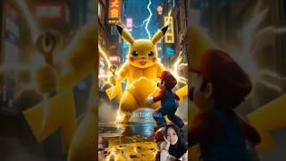 The Great battle Among Pikachu Vs Mario Luigi And Friends #pikachu #shortvideo