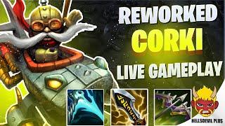 REWORKED CORKI IS SO BROKEN!!! - Wild Rift HellsDevil Plus Gameplay