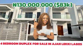 $83k (₦130,000,000) 4 bedroom duplex with BQ in a secured estate in Ajah, Lekki Lagos for Sale