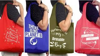 IVILLAGE Reusable & Foldable Trendy Tote Bag