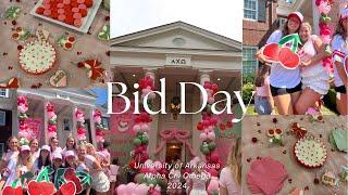 Bid Day At the University of Arkansas | Alpha Chi Omega | 2024