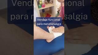 Vendaje funcional para metatarsalgia!  #fisioterapia #fisioterapeuta #consejos