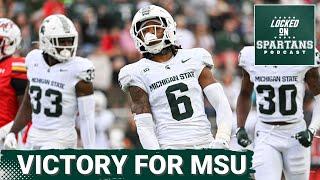 MSU football rides the Nick Marsh, Aidan Chiles connection to a HUGE win; MSU defense stands strong