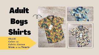 Adult Boys Shirts 4-14 years । wholesale market in Bangladesh । kids wear