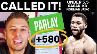 INSANE KO! Brian Norman Jr DESTROYS Jin Sasaki Knocking HIM Out Cold in the 5th! PREDICTION Hit!