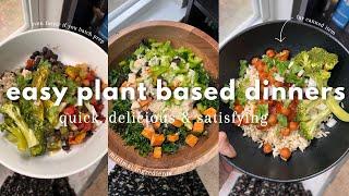 🫑easy plant based dinner ideas / healthy & under 30 minutes or less