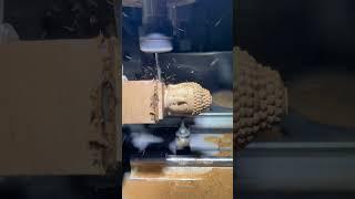 #cncrouter 3D Wooden Buddha statue carving cnc router