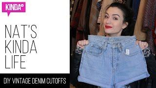 DIY Vintage Denim Cutoffs | KindaTV ft. Natasha Negovanlis