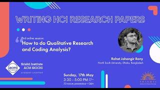 3. How to do Qualitative Research & Coding Analysis by Rahat Jahangir Rony