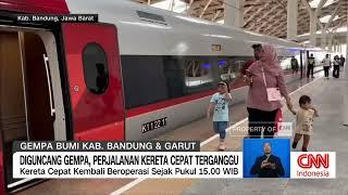 Diguncang Gempa, Perjalanan Kereta Cepat Terganggu