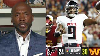 Falcons season is DONE! - ESPN reacts to Michael Penix Jr. choked in OT in 30-24 lose to Commanders