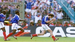 Laurent Blanc scored the first ever golden goal in 1998. Most iconic World Cup moments.