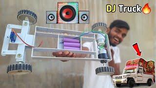 घर पर बनाओ DJ Truck | how to make dj pickup turck | AK technical amrit