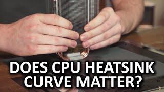 CPU & Heatsink Lapping - Are concave, convex, or flat heatsinks best for cooling?