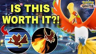 Is Fly Flamethrower HO-OH Worth It or Should You Stick with Sky Attack and Fire Spin?! Pokemon Unite