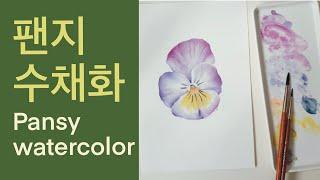 Botanical Art Basic_Pansy Watercolor