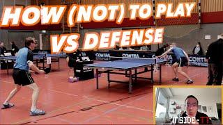 A bad and a good example of how to play vs defense