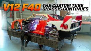 Building the Ultimate V12-Powered F40 - Solving the HARDEST part of the chassis!