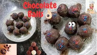 Chocolate Balls | Chocolate Ball Recipe | Chocolate Ladoo  @sweethome-ManoSalwa