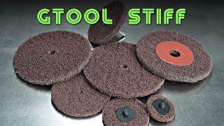 Плотный скотчбрайт Gtool Stiff - бюджетные круги для всех металлов.