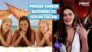 Phoebe Tonkin reacts to the H2O TikTok Trend "Cleoooo" | Yahoo Australia